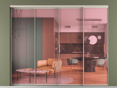 Перегородка Formato внутри проёма телескопик синхро 3