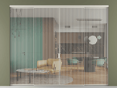 Перегородка Формато внутри проёма 4 створки