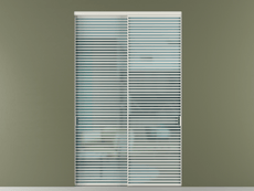 Перегородка Формато внутри проёма 2 створки