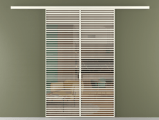 Перегородка Formato вдоль стены 2 створки