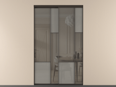 Перегородка Мозаик внутри проёма 2 створки