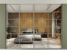 Перегородка Formato внутри проёма скрытое крепление в потолок 4 створки