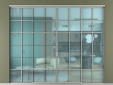 Перегородка Formato внутри проёма 4 створки