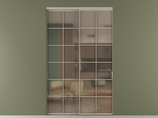 Перегородка Formato внутри проёма 2 створки