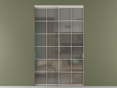 Перегородка Формато внутри проёма 2 створки