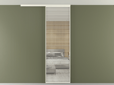 Перегородка Формато вдоль стены на потолок 1 створка