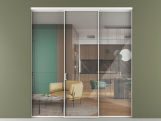 Перегородка Формато внутри проёма 3 створки