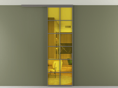 Перегородка Формато вдоль стены на потолок 1 створка