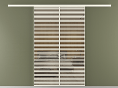 Перегородка Formato вдоль стены 2 створки