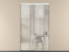 Перегородка Mosaic внутри проёма 2 створки