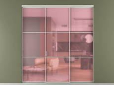 Перегородка Formato внутри проёма 3 створки