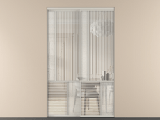 Перегородка Mosaic внутри проёма 2 створки