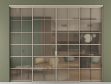 Перегородка Formato внутри проёма 4 створки