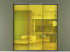 Перегородка Formato внутри проёма 3 створки