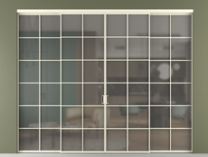 Перегородка Formato внутри проёма 4 створки