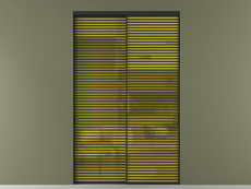 Перегородка Формато внутри проёма 2 створки