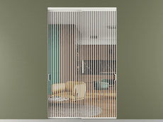 Перегородка Formato внутри проёма 2 створки