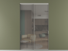 Перегородка Formato внутри проёма 2 створки