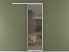 Перегородка Формато вдоль стены 1 створка