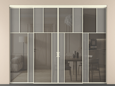 Перегородка Мозаик внутри проёма 4 створки