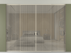 Перегородка Формато внутри проёма скрытое крепление в потолок 4 створки