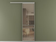 Перегородка Formato вдоль стены 1 створка