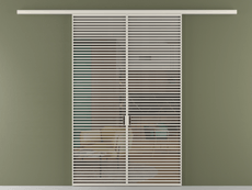 Перегородка Формато вдоль стены 2 створки