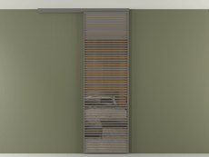 Перегородка Формато вдоль стены на потолок 1 створка