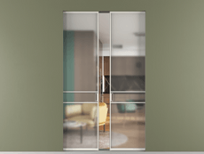 Перегородка Формато скрытый пенал 2 створки