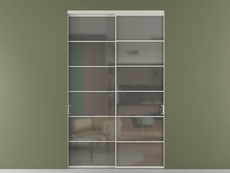 Перегородка Formato внутри проёма 2 створки