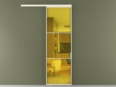 Перегородка Formato вдоль стены одностворчатая