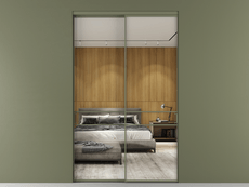 Перегородка Formato внутри проёма 2 створки