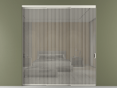 Перегородка Формато внутри проёма 3 створки с синхронным механизмом