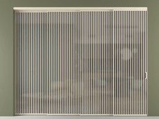 Перегородка Formato внутри проёма 4 створки с синхронным механизмом