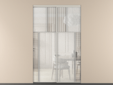 Перегородка Mosaic внутри проёма 2 створки