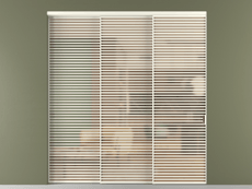 Перегородка Формато внутри проёма 3 створки с синхронным механизмом