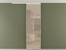 Перегородка Formato вдоль стены на потолок 1 створка