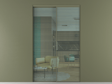 Перегородка Формато внутри проёма 2 створки