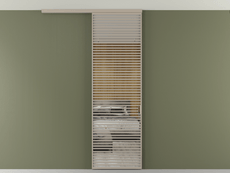 Перегородка Формато вдоль стены на потолок 1 створка