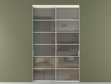 Перегородка Формато внутри проёма 2 створки