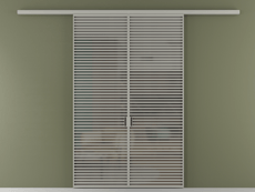 Перегородка Formato вдоль стены 2 створки