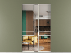 Перегородка Formato скрытый пенал 2 створки