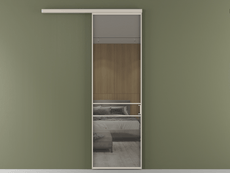 Перегородка Формато вдоль стены 1 створка