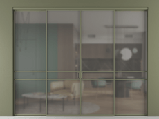 Перегородка Formato внутри проёма 4 створки