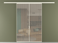 Перегородка Formato вдоль стены 2 створки