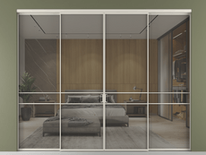 Перегородка Формато внутри проёма 4 створки