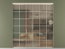 Перегородка Formato внутри проёма 3 створки