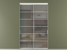 Перегородка Formato внутри проёма 2 створки