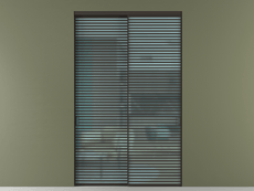 Перегородка Формато внутри проёма 2 створки