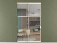 Перегородка Formato внутри проёма 2 створки